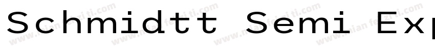 Schmidtt Semi Expanded Regular字体转换